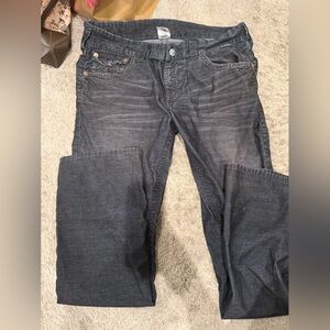 True Religion Dark Gray Relaxed Jeans